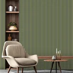 Brewster Home Fashions Reggie Olive Vertical Slats Wallpaper - SKU FD43289