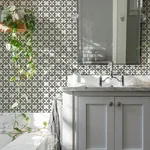 Brewster Home Fashions Remy Black Fleur Tile Wallpaper - SKU 4072-70032