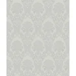 Brewster Home Fashions Renatta Silver Damask Wallpaper - SKU 4058-21775