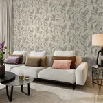 Brewster Home Fashions Rennie Grey Leaves Wallpaper | Wallpaper Twins Brewster Home Fashions Rennie Grey Leaves Wallpaper - SKU RH547481