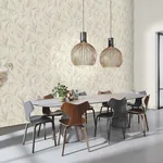 Brewster Home Fashions Rennie Ivory Leaves Wallpaper - SKU RH547467