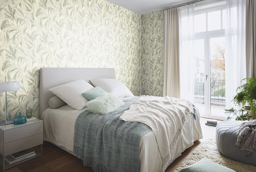 Brewster Home Fashions Rennie Moss Leaves Wallpaper - SKU RH547498