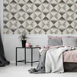 Brewster Home Fashions Reuben Grey Ikat Wallpaper | Wallpaper Twins Brewster Home Fashions Reuben Grey Ikat Wallpaper - SKU AH909401
