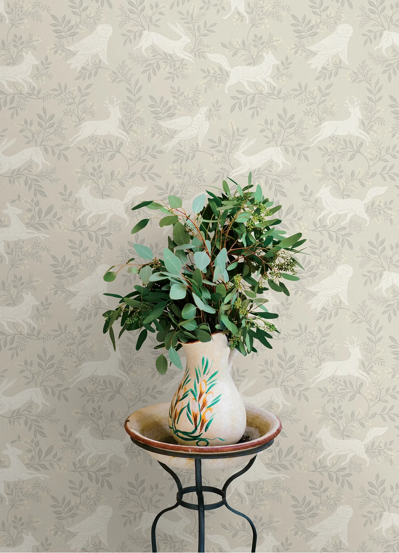 Brewster Home Fashions Revelry Taupe Forest Frolic Wallpaper | Wallpaper Twins Brewster Home Fashions Revelry Taupe Forest Frolic Wallpaper - SKU 4169-83112