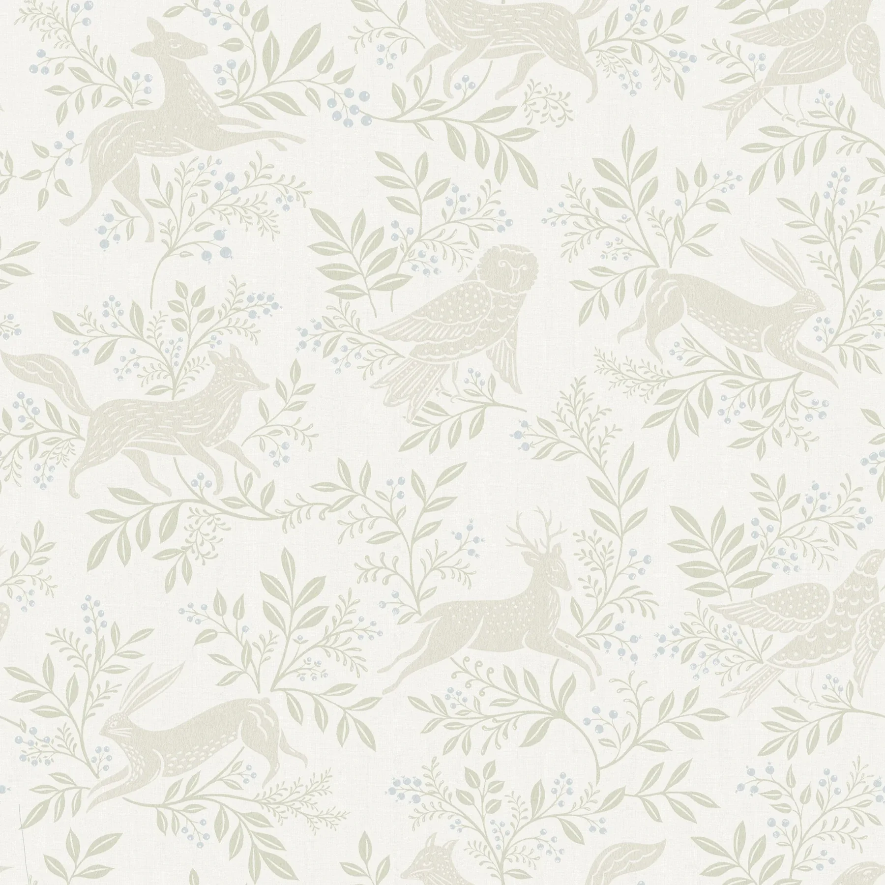 Brewster Home Fashions Revelry White Forest Frolic Wallpaper - SKU 4169-83113