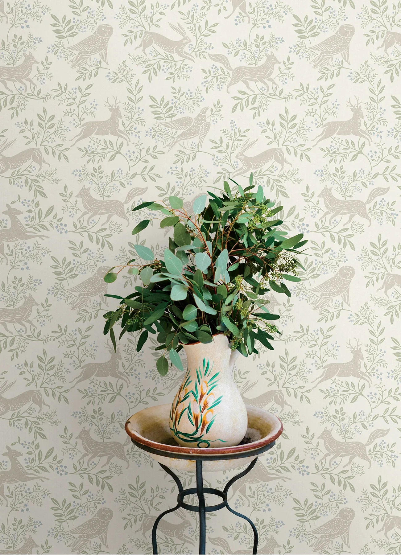 Brewster Home Fashions Revelry White Forest Frolic Wallpaper | Wallpaper Twins Brewster Home Fashions Revelry White Forest Frolic Wallpaper - SKU 4169-83113