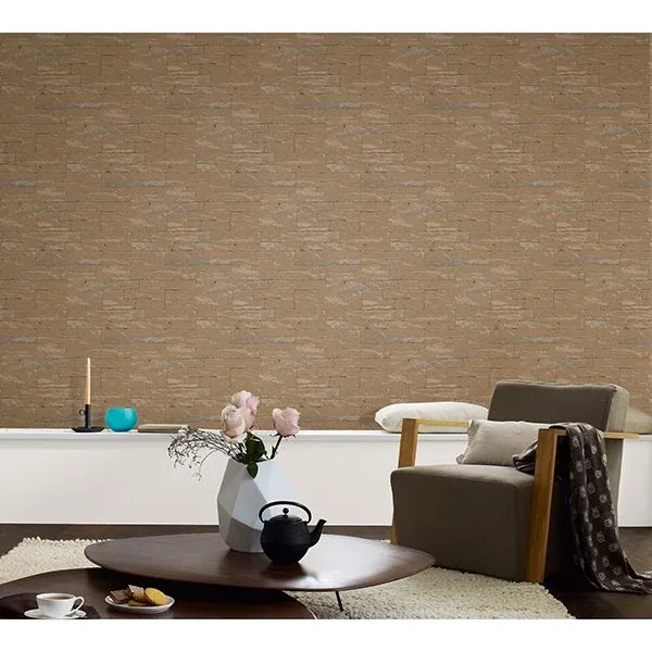 Brewster Home Fashions Rheta Brown Stone Wallpaper - SKU MG58415