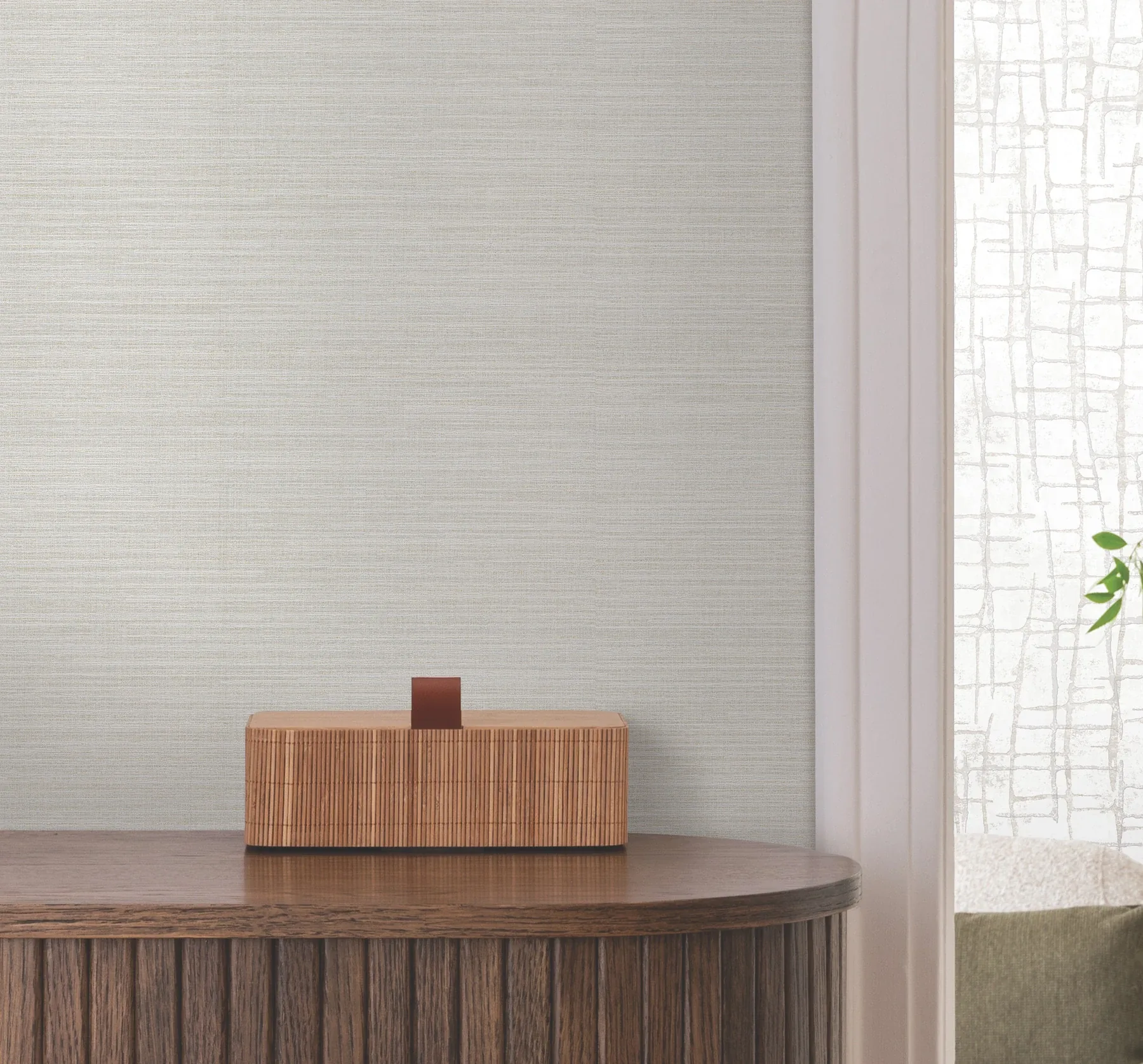 Brewster Home Fashions Rhett Neutral Striated Wallpaper - SKU 4207-5426