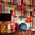 Brewster Home Fashions Rhodes Red Blocs Wallpaper | Wallpaper Twins Brewster Home Fashions Rhodes Red Blocs Wallpaper - SKU CEP50130W