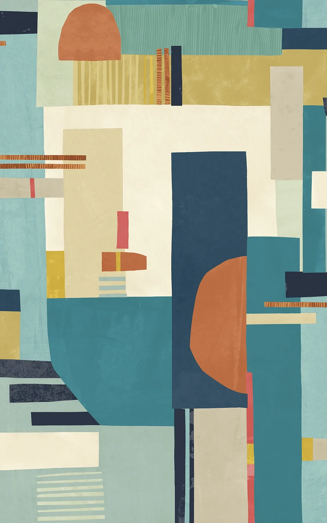 Brewster Home Fashions Rhodes Teal Blocs Wallpaper - SKU CEP50131W