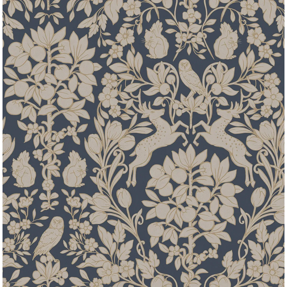 Brewster Home Fashions Richmond Blue Floral Wallpaper - SKU M1684