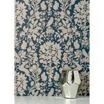 Brewster Home Fashions Richmond Blue Floral Wallpaper | Wallpaper Twins Brewster Home Fashions Richmond Blue Floral Wallpaper - SKU M1684