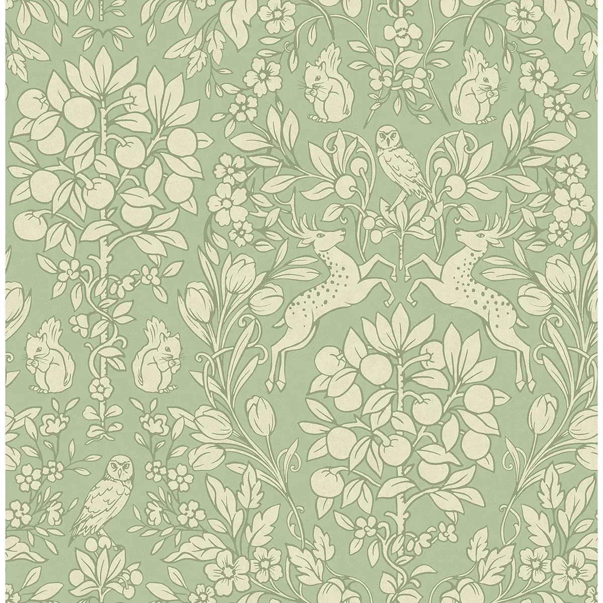 Brewster Home Fashions Richmond Sage Floral Wallpaper - SKU M1688