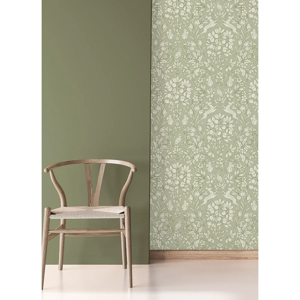 Brewster Home Fashions Richmond Sage Floral Wallpaper - SKU M1688