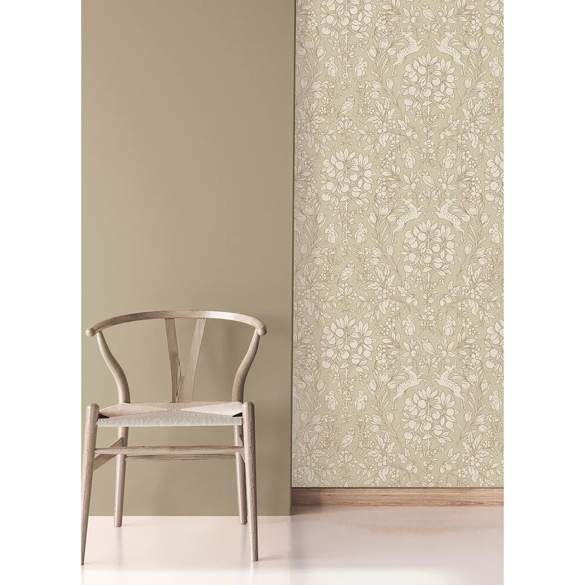 Brewster Home Fashions Richmond Taupe Floral Wallpaper - SKU M1686