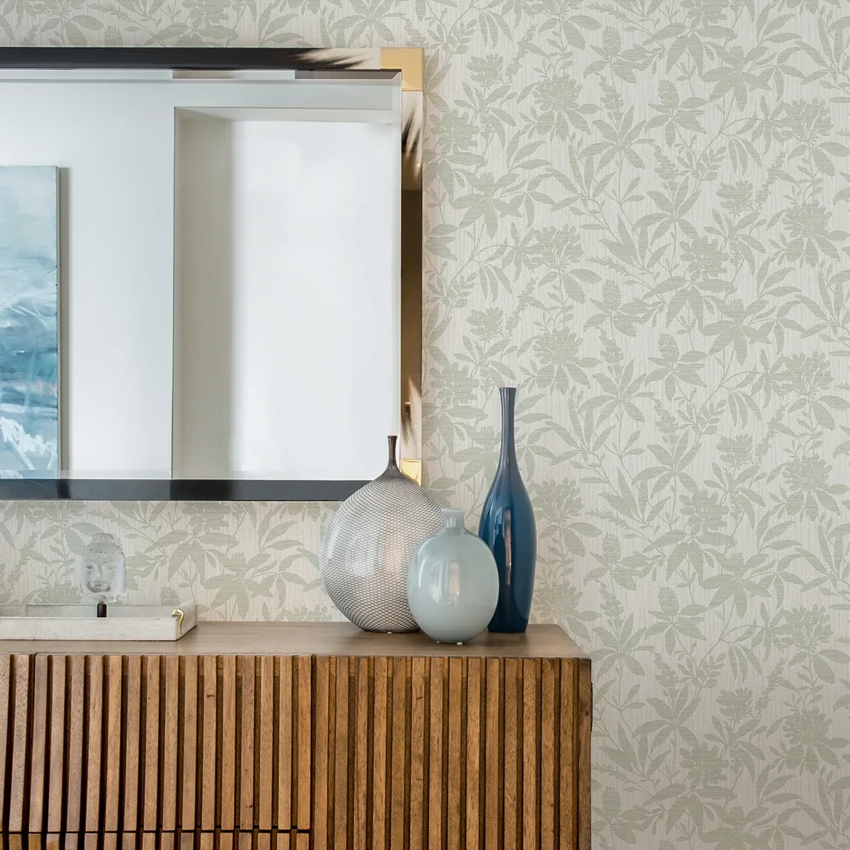 Brewster Home Fashions Riemann Green Floral Wallpaper - SKU 4025-82535