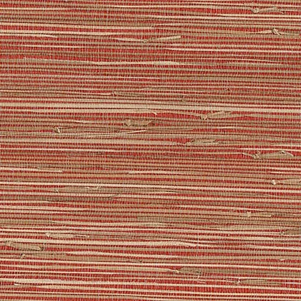 Brewster Home Fashions Rio Brick Grasscloth Wallpaper - SKU 53-65661