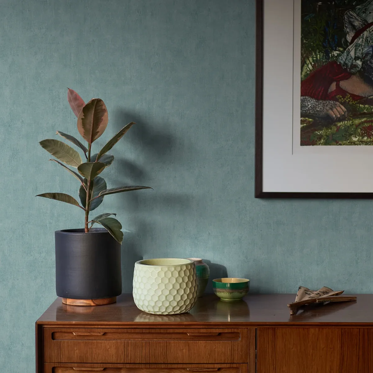 Brewster Home Fashions Riomar Aqua Distressed Texture Wallpaper - SKU 4044-38024-3
