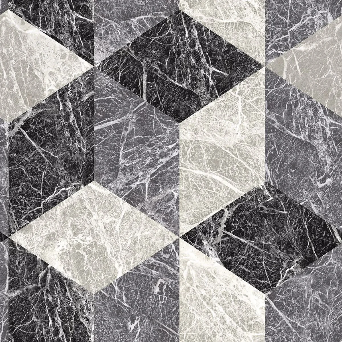 Brewster Home Fashions Rizzo Black Geometric Stone Wallpaper - SKU DD347318
