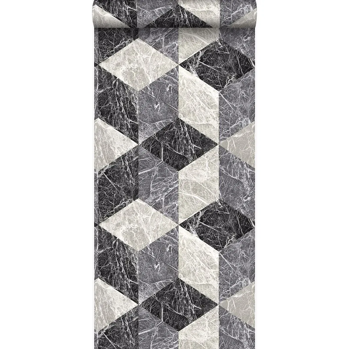 Brewster Home Fashions Rizzo Black Geometric Stone Wallpaper | Wallpaper Twins Brewster Home Fashions Rizzo Black Geometric Stone Wallpaper - SKU DD347318