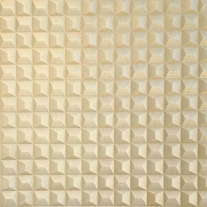 Brewster Home Fashions Romero Gold 3D Geometric Wallpaper - SKU M95685
