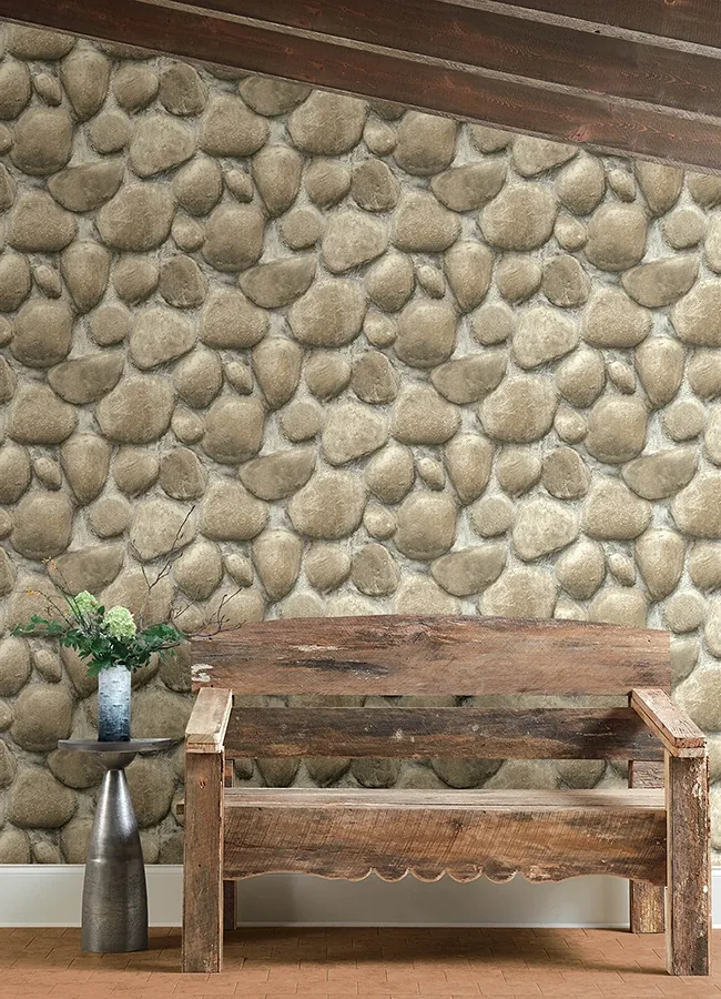 Brewster Home Fashions Root Rock Beige Wallpaper - SKU 4142-72612