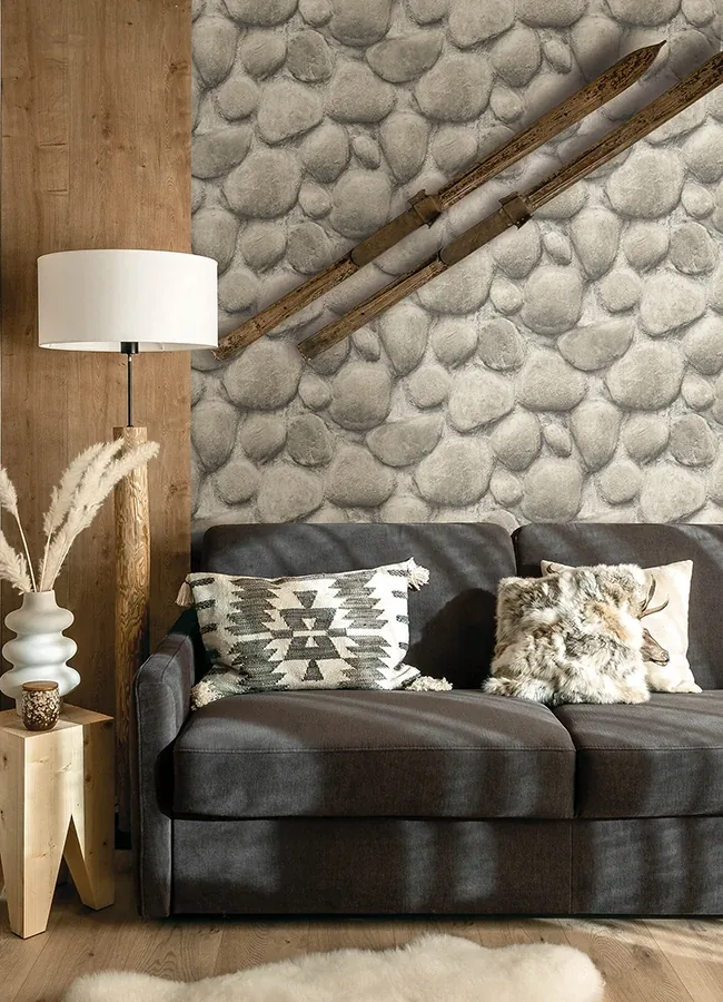 Brewster Home Fashions Root Rock Brown Wallpaper - SKU 4142-72610