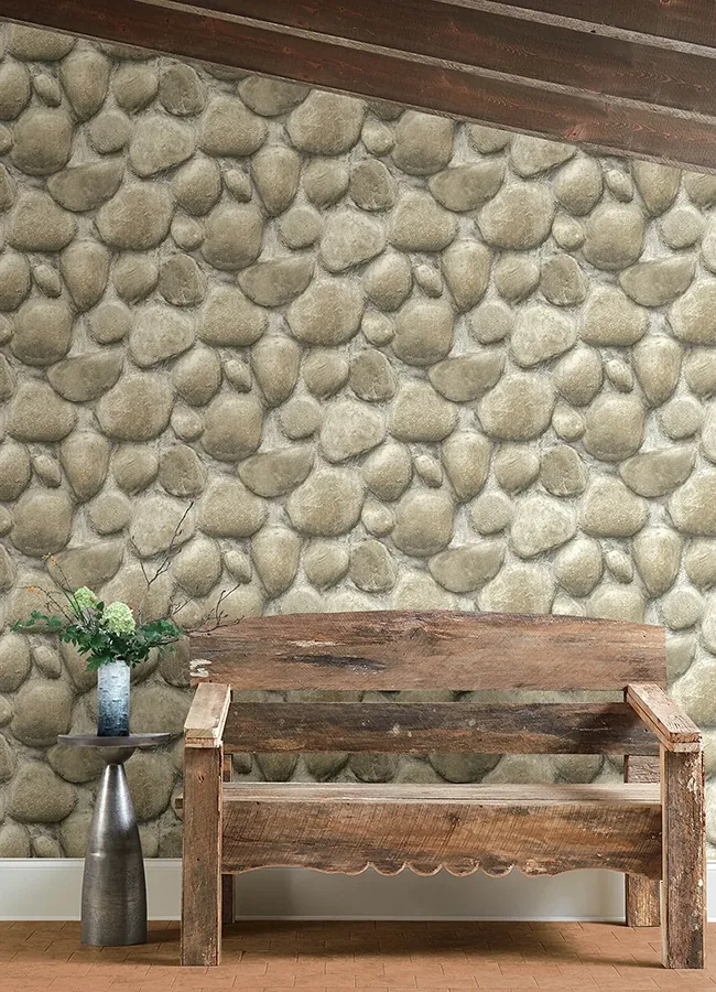 Brewster Home Fashions Root Rock Grey Wallpaper - SKU 4142-72611