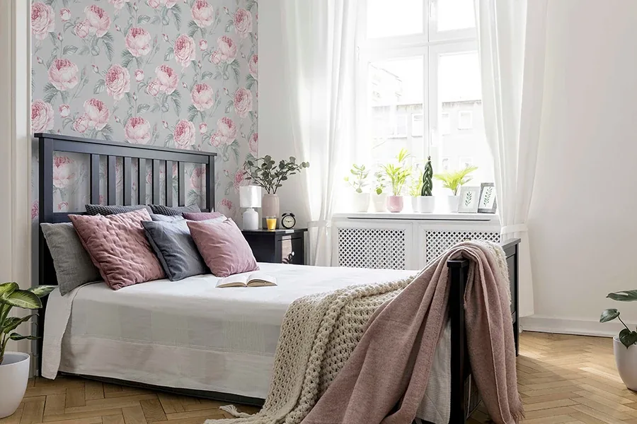 Brewster Home Fashions Rosaline Light Grey Floral Wallpaper | Wallpaper Twins Brewster Home Fashions Rosaline Light Grey Floral Wallpaper - SKU AH251907