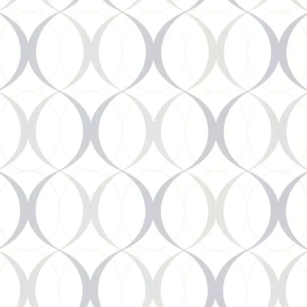 Brewster Home Fashions Rosten Grey Retro Orb Wallpaper - SKU 347-67352