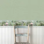 Brewster Home Fashions Ruby Light Blue Hummingbird Garden Wallpaper - SKU 3123-48531