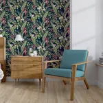 Brewster Home Fashions Rudy Navy Pretty Polly Wallpaper | Wallpaper Twins Brewster Home Fashions Rudy Navy Pretty Polly Wallpaper - SKU AH297106