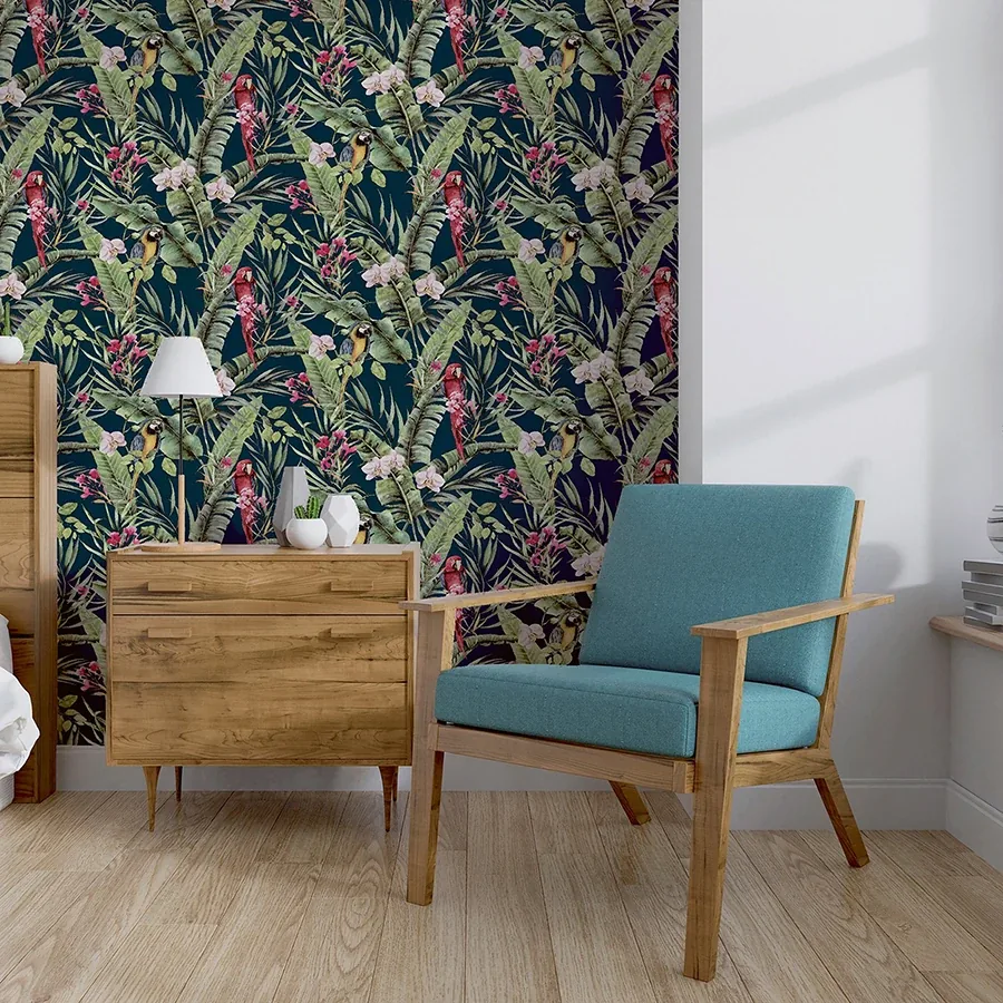 Brewster Home Fashions Rudy Navy Pretty Polly Wallpaper | Wallpaper Twins Brewster Home Fashions Rudy Navy Pretty Polly Wallpaper - SKU AH297106