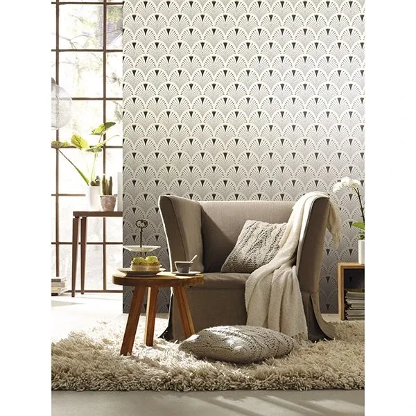 Brewster Home Fashions Ruhlmann Cream Fan Wallpaper | Wallpaper Twins Brewster Home Fashions Ruhlmann Cream Fan Wallpaper - SKU RH433210