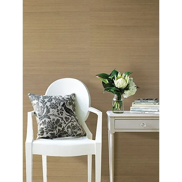 Brewster Home Fashions Ruslan Champagne Grasscloth Wallpaper | Wallpaper Twins Brewster Home Fashions Ruslan Champagne Grasscloth Wallpaper - SKU 2622-30216