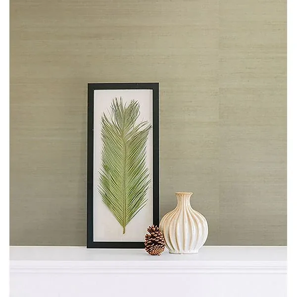 Brewster Home Fashions Ruslan Grey Grasscloth Wallpaper | Wallpaper Twins Brewster Home Fashions Ruslan Grey Grasscloth Wallpaper - SKU 2622-30234