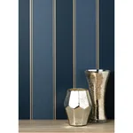 Brewster Home Fashions Rydia Blue Stripe Wallpaper - SKU M1708