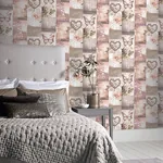 Brewster Home Fashions Ryo Blush Inspirational Wallpaper - SKU AH691107