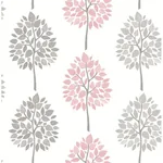 Brewster Home Fashions Saar Pink Tree Wallpaper - SKU 2814-24968