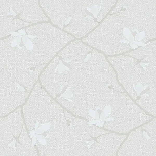 Brewster Home Fashions Sabella Grey Magnolia Branch Wallpaper - SKU WV5452
