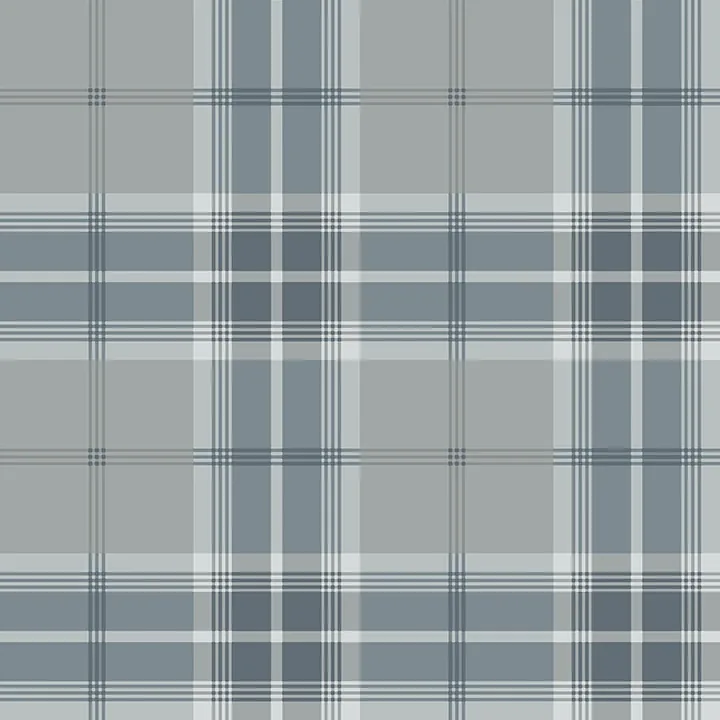 2980-92120 | Sala Blue Plaid Wallpaper