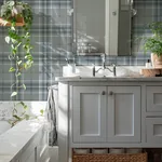 Brewster Home Fashions Sala Blue Plaid Wallpaper | Wallpaper Twins Brewster Home Fashions Sala Blue Plaid Wallpaper - SKU 2980-92120
