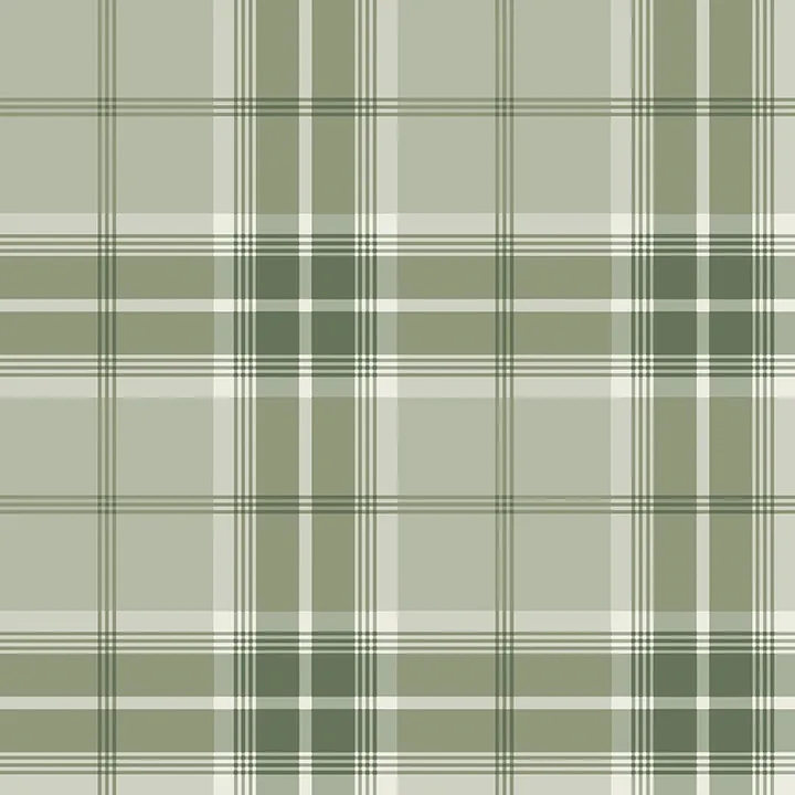 2980-92122 | Sala Green Plaid Wallpaper