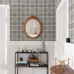 Brewster Home Fashions Sala Neutral Plaid Wallpaper | Wallpaper Twins Brewster Home Fashions Sala Neutral Plaid Wallpaper - SKU 2980-92121
