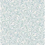 Brewster Home Fashions Salix Light Blue Leaf Wallpaper - SKU M1669