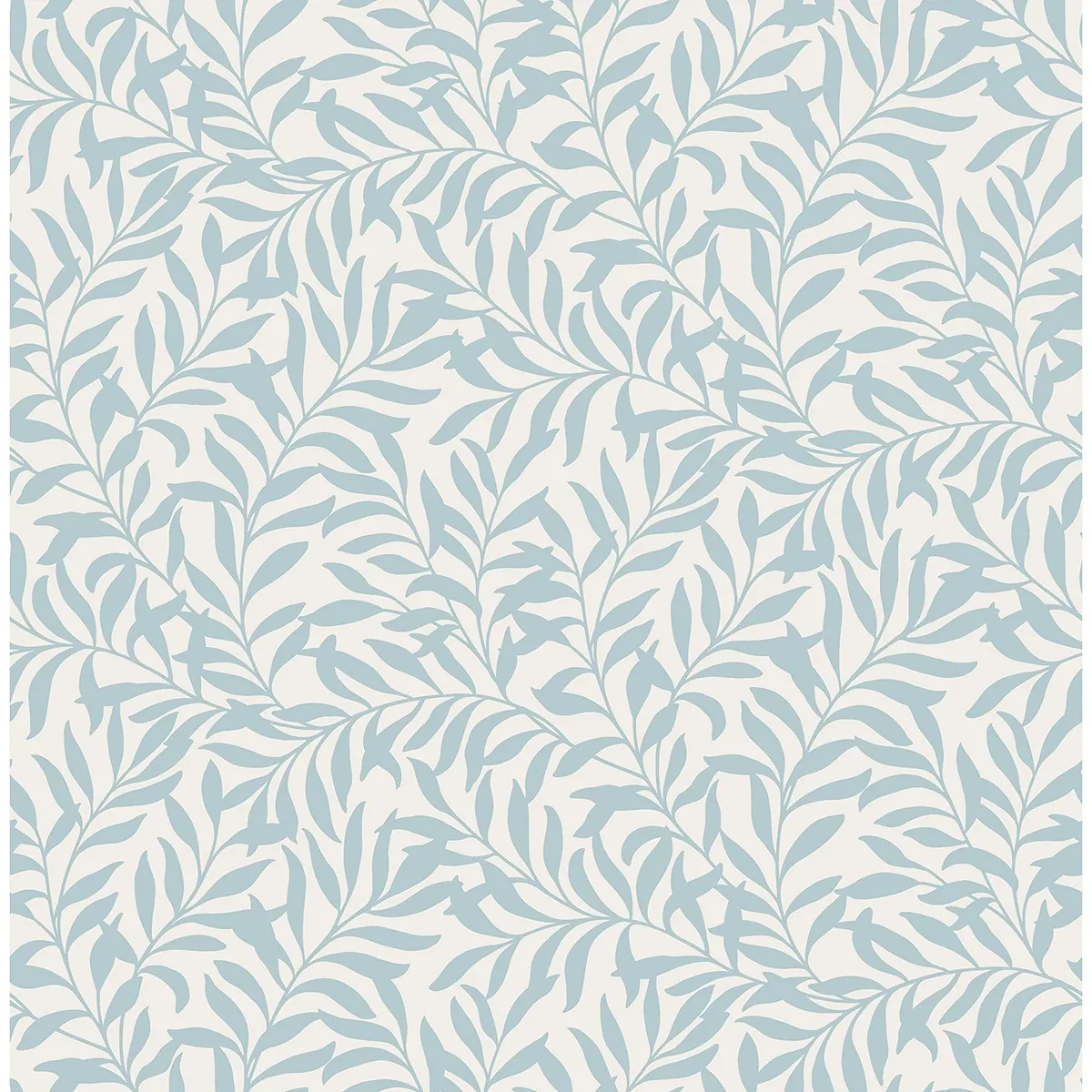 M1669 | Salix Light Blue Leaf Wallpaper