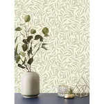 Brewster Home Fashions Salix Sage Leaf Wallpaper - SKU M1667