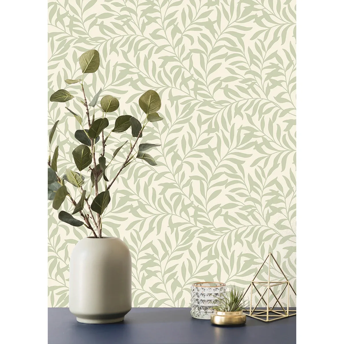 Brewster Home Fashions Salix Sage Leaf Wallpaper - SKU M1667
