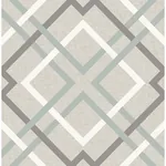 Brewster Home Fashions Saltire Taupe Geometric Wallpaper - SKU 2904-22649