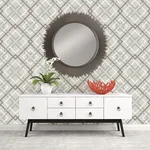 Brewster Home Fashions Saltire Taupe Geometric Wallpaper - SKU 2904-22649